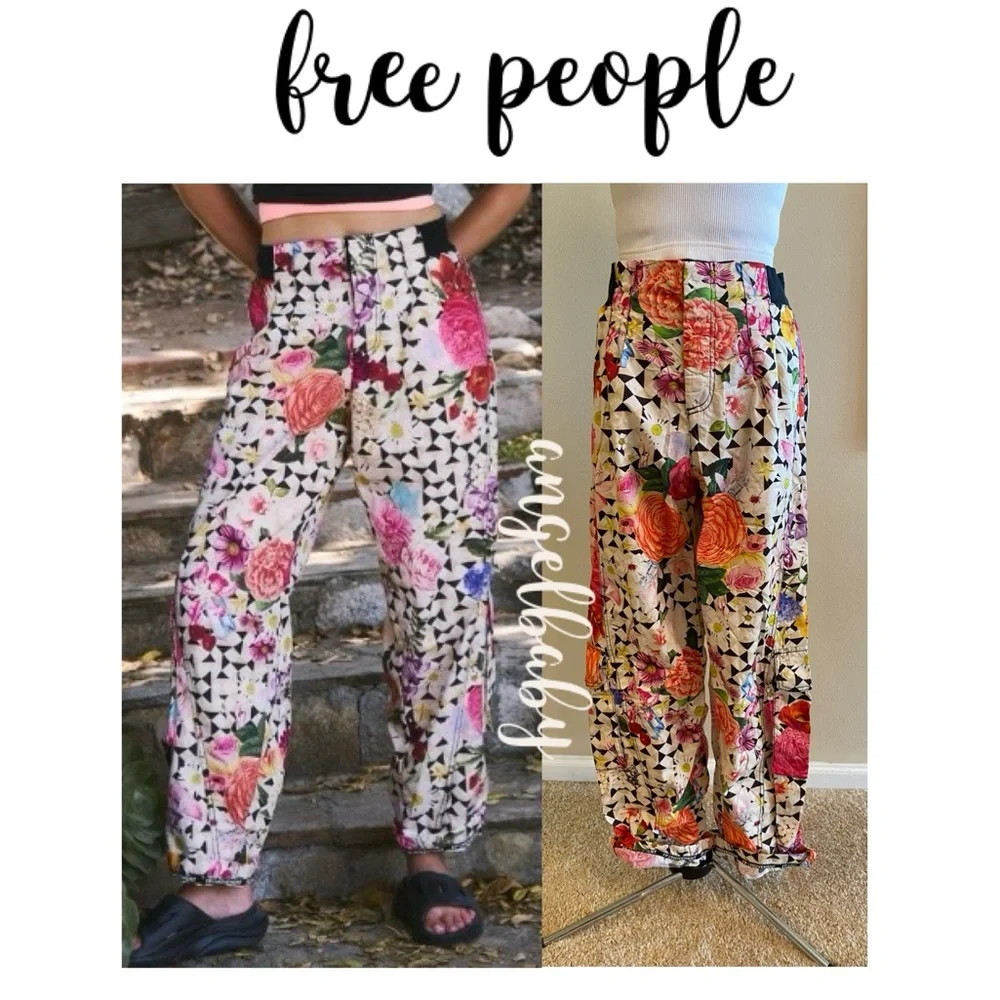 Free People Mesmerize Me Printed Pants in Take a Trip Floral! - Picture 4 of 16